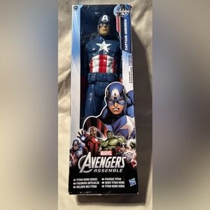 Marvel Avengers Assemble Titan Hero Series. 12” Captain America Action Figure